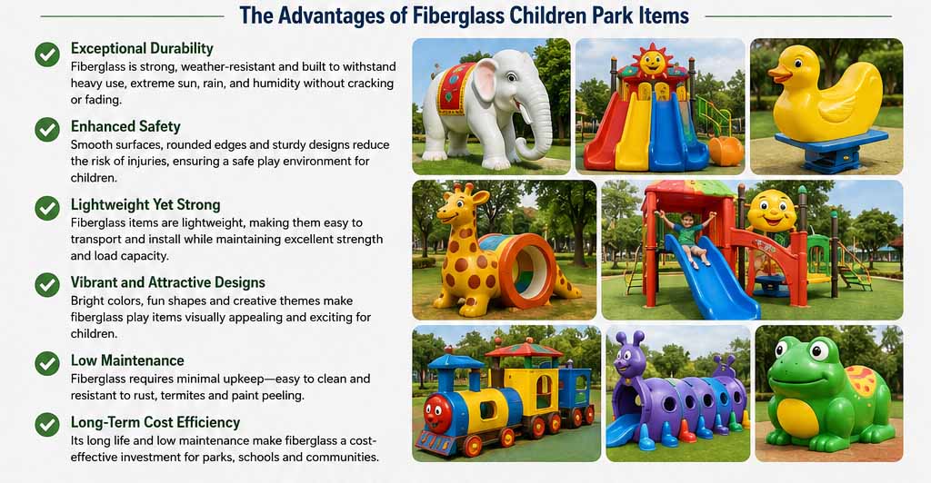 How Fiberglass Children Park Items Enhance Children’s Outdoor Activities