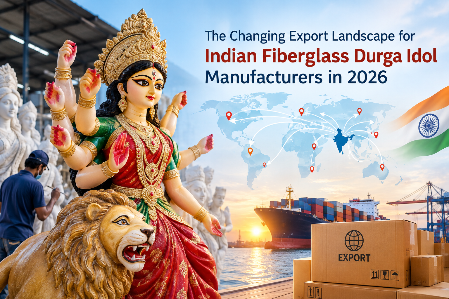 The Changing Export Landscape for Indian Fiberglass Durga Idol Manufacturers in 2026