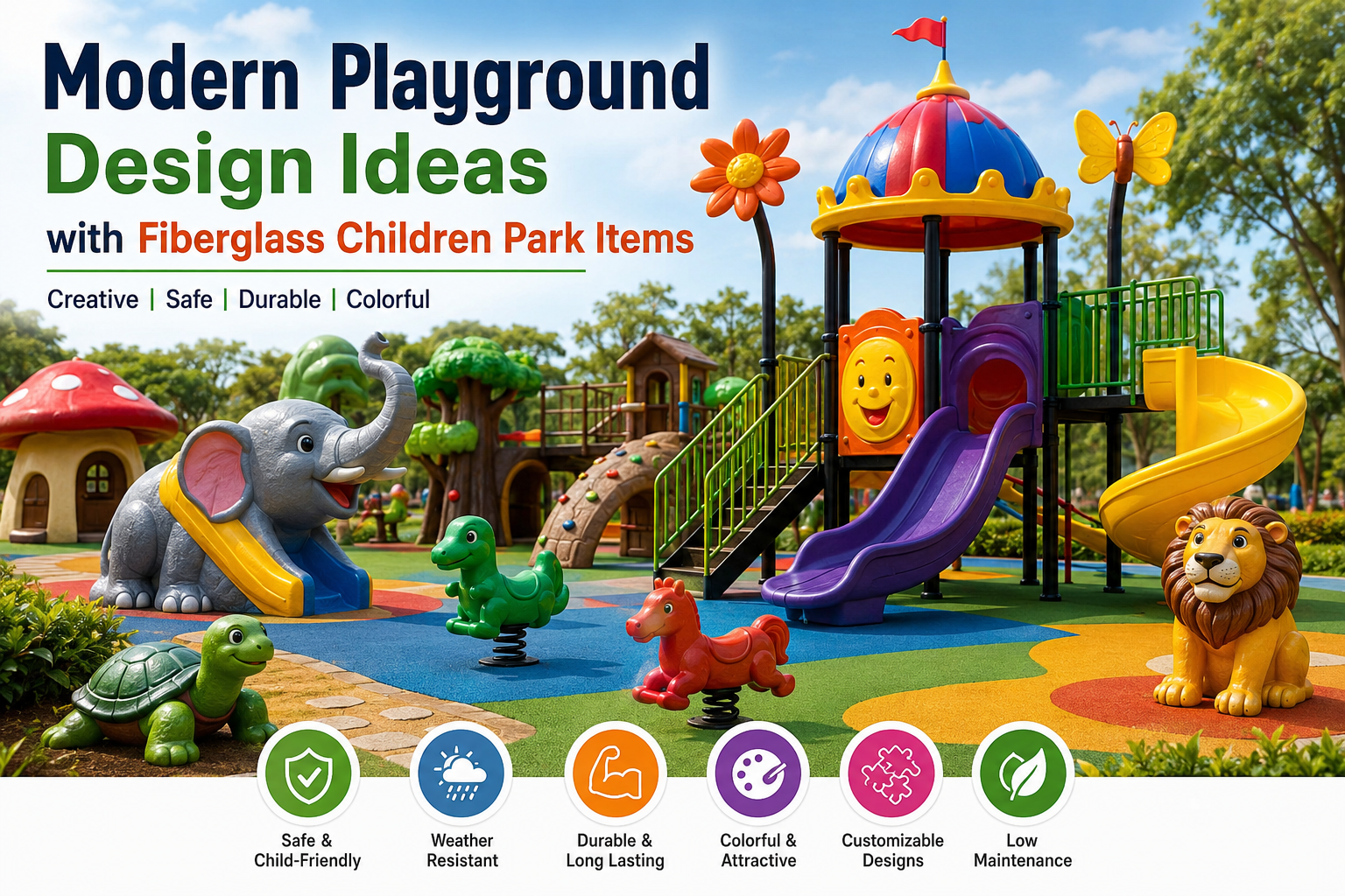 Fiberglass Children Park Items