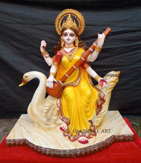 fiberglass saraswati statue