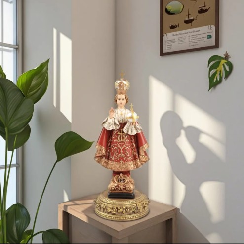 Catholic Infant Jesus of Prague Statue Resin Jesus Sculpture Decoration Infant Jesus of Prague