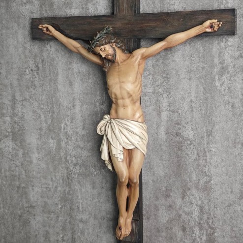 Crucifix Wall Cross in 24 H Jesus Christ