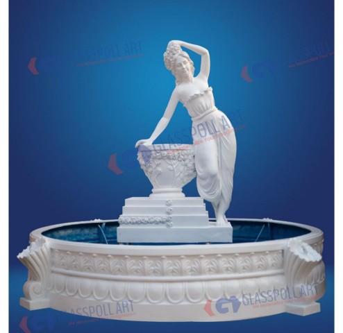 Fiberglass garden fountain Manufacturer