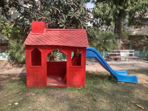 Fiber Children Park Decorative Item