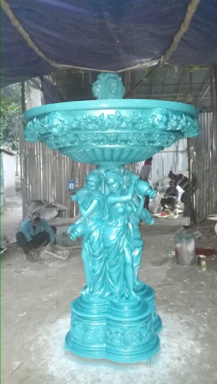 fiberglass sculpture garden fountain 