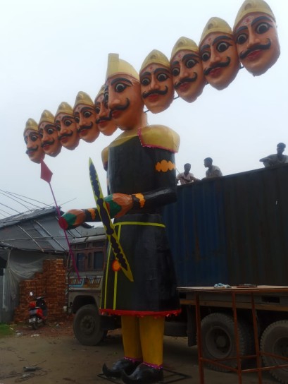 Ravan Statue for Dussehra Dahan