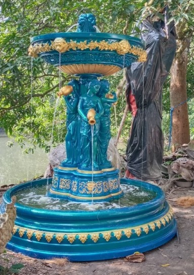 fiberglass sculpture garden fountain 