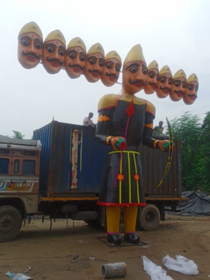 Ravan Statue for Dussehra Dahan