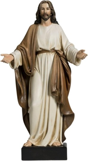 Fiberglass Jesus Statue With Open Arms